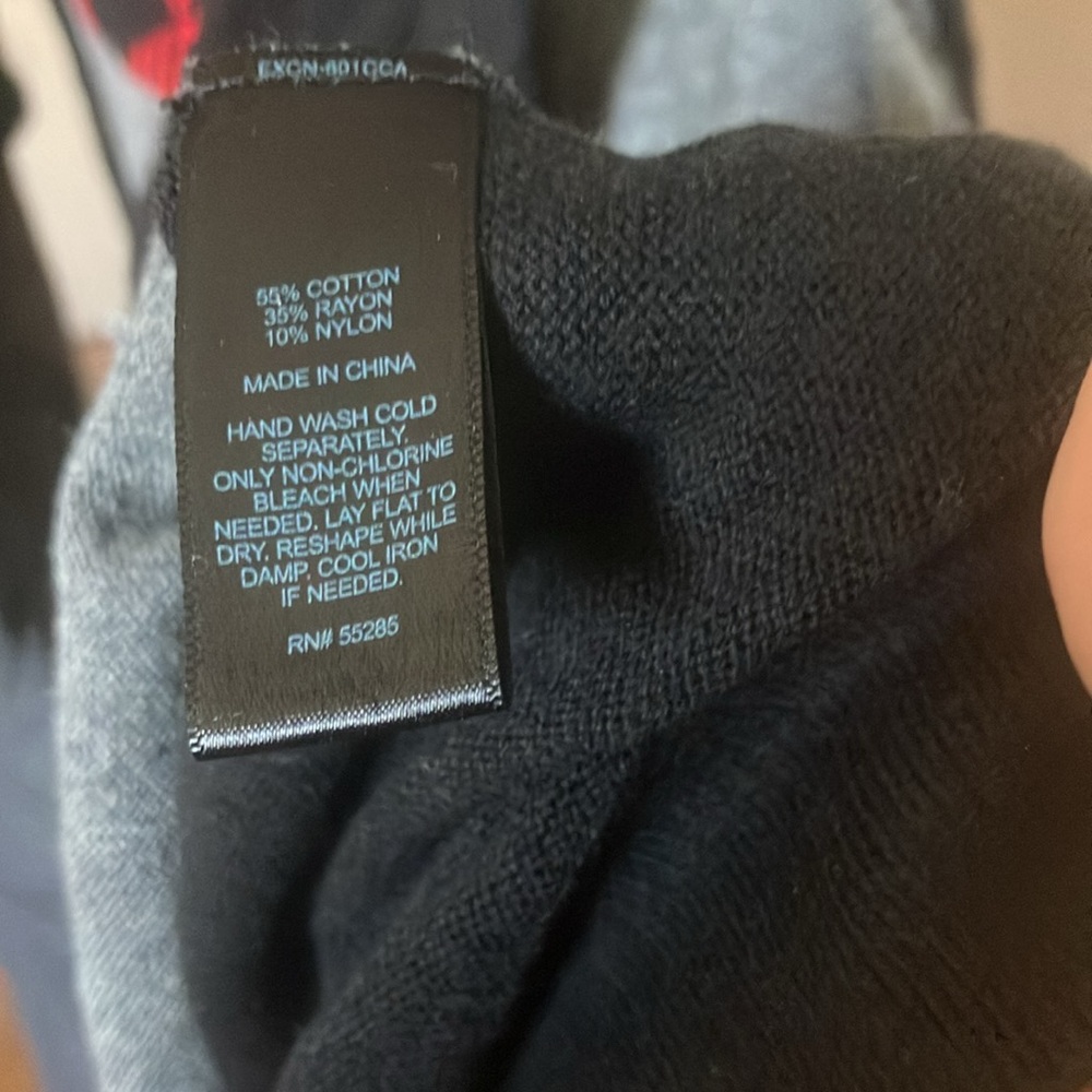 FINAL MARKDOWN Express Black and Gray Dress with Red Heart small - Picture 5 of 5